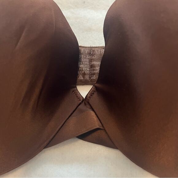 Vanity Fair womens Nearly Invisible Full Coverage Underwire Bra Cappuccino 34DD - Picture 3 of 7